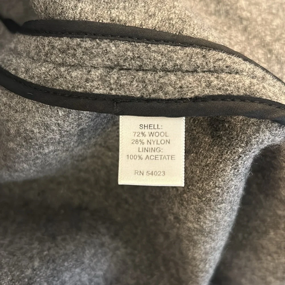 Banana Republic Men's Gray Wool Blend Toggle Buttons Winter Classic Coat Size XL